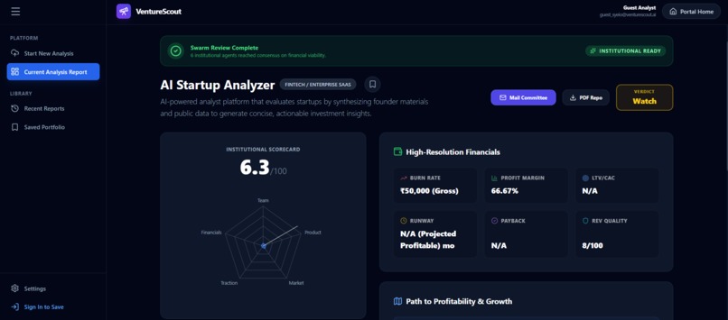 AI Startup Analyzer – screenshot 5