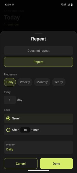 Reminderly – screenshot 6