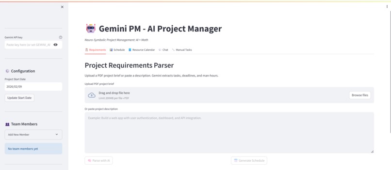 Gemini PM: AI Powered Project Manager – screenshot 1