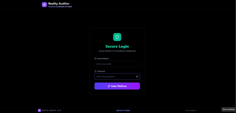 Reality Fabric Auditor v2.0 – screenshot 1