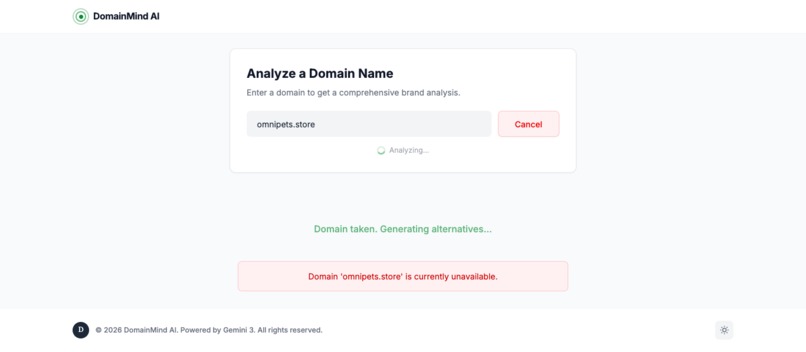 DomainMind AI – screenshot 1