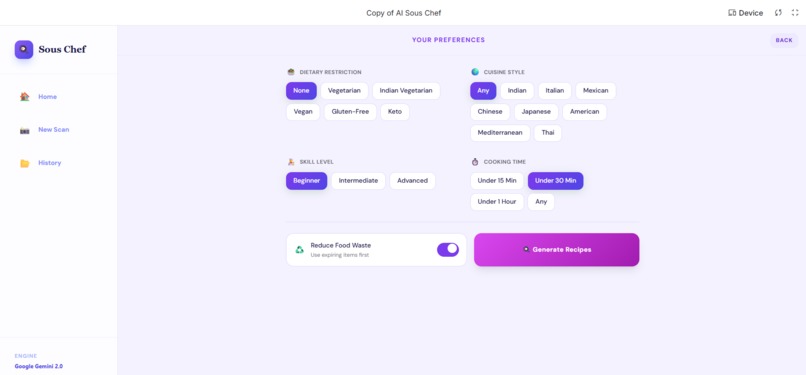 Ai sous chef – screenshot 2