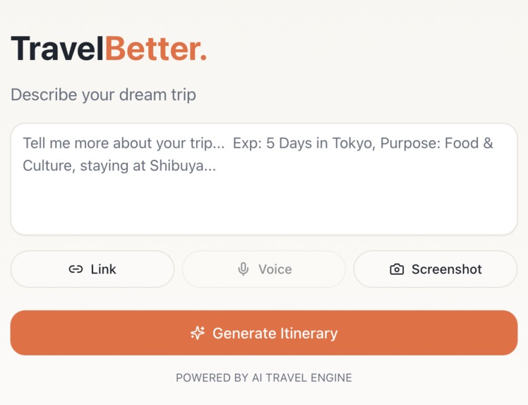 TravelBetter – screenshot 1