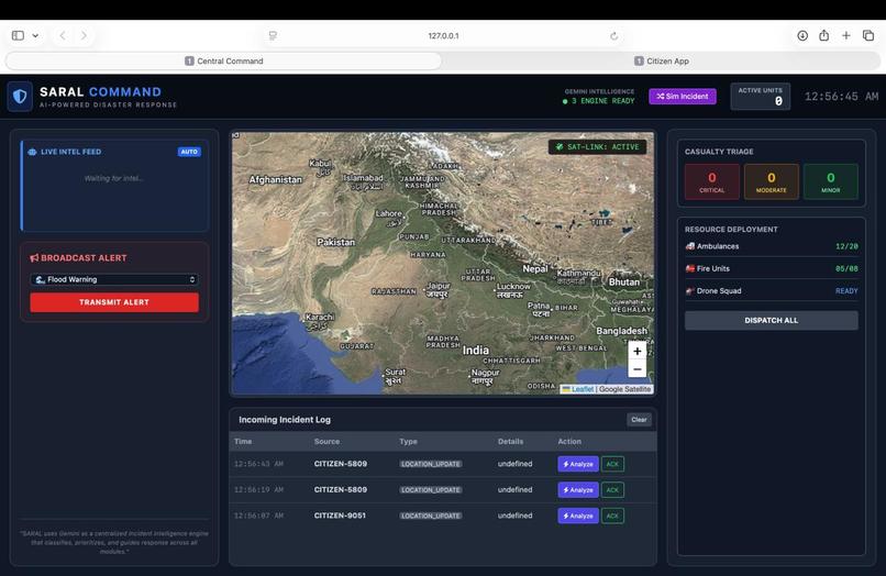 SARAL: Smart Alert and Resilent Aid Layer – screenshot 2