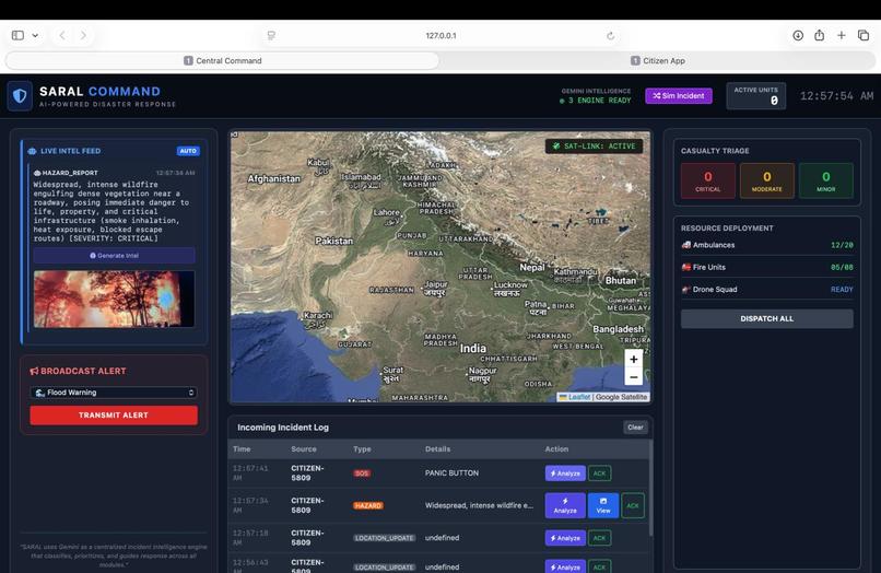 SARAL: Smart Alert and Resilent Aid Layer – screenshot 3