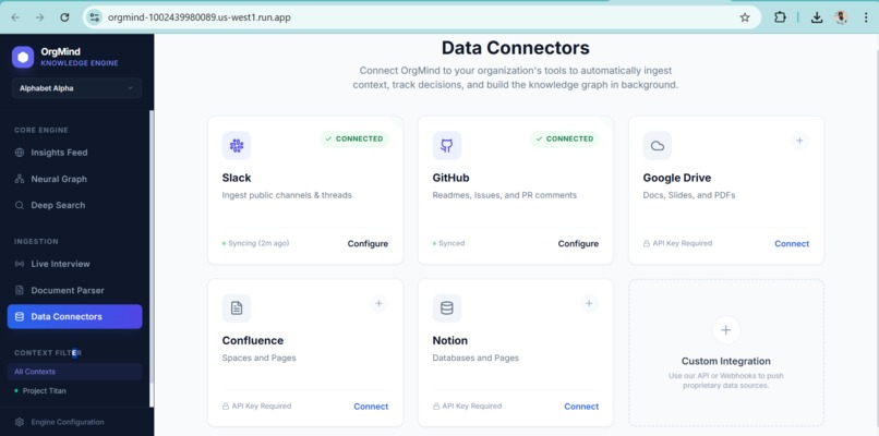 OrgMind: AI Organizational Memory Engine – screenshot 3