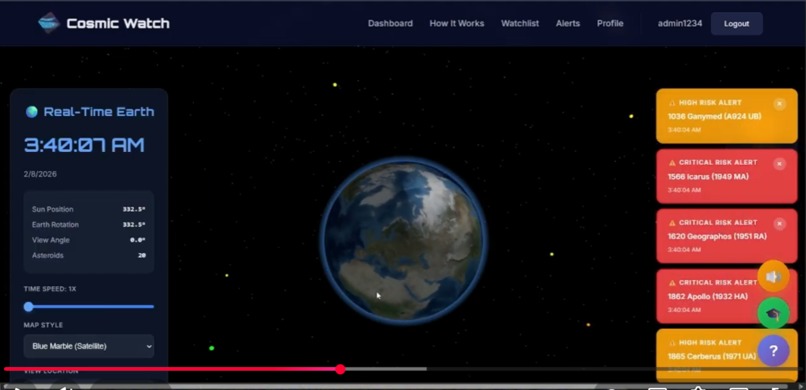 Cosmic Watch:Real-Time Near-Earth Object (NEO)    Monitoring – screenshot 3