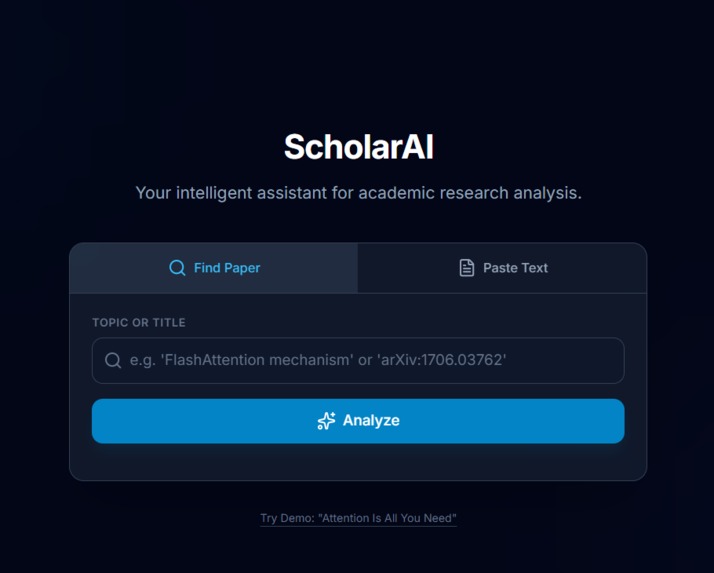 ScholarAI - Academic Research Made Intelligent – screenshot 1
