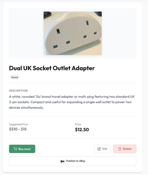 SellEasy.ai - sell your old stuff with Gemini AI! – screenshot 4