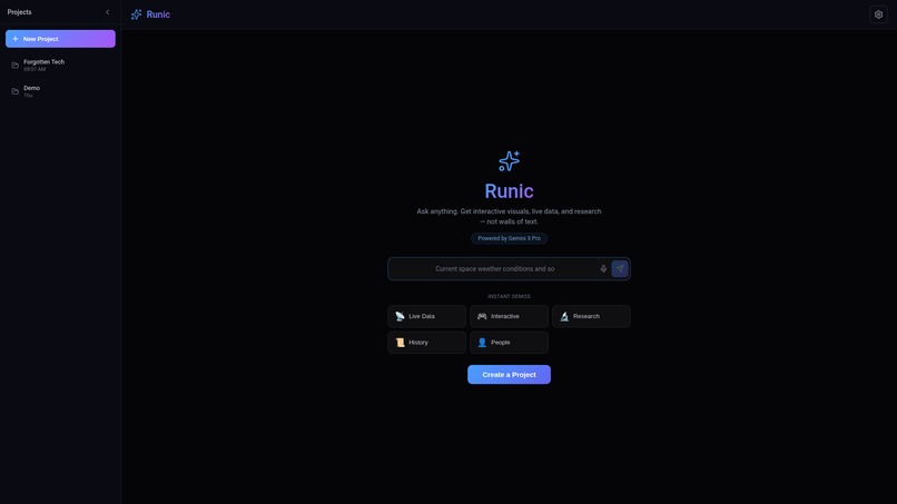 Runic: Interactive AI Research tool – screenshot 1