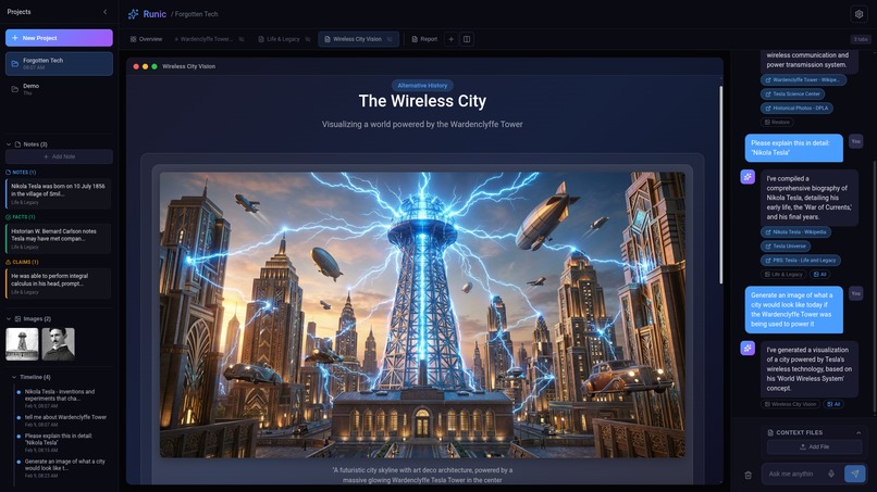 Runic: Interactive AI Research tool – screenshot 3