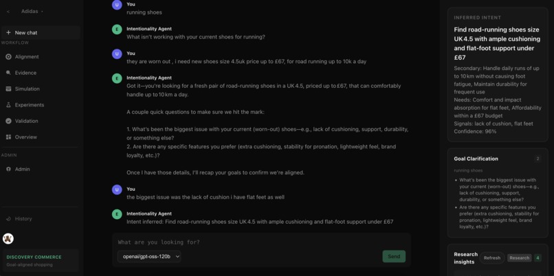 Intent Loop Commerce: LLM Discoverability Lab – screenshot 1