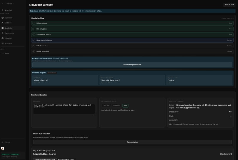 Intent Loop Commerce: LLM Discoverability Lab – screenshot 4