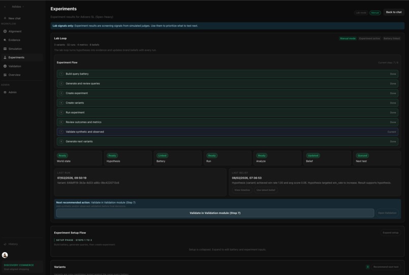 Intent Loop Commerce: LLM Discoverability Lab – screenshot 5