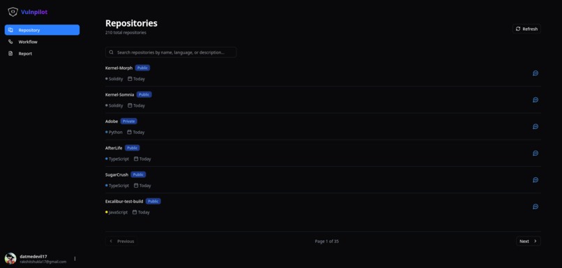 Vulnerability Pilot – screenshot 2