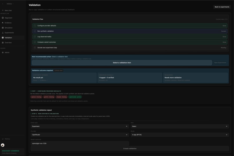 Intent Loop Commerce: LLM Discoverability Lab – screenshot 6