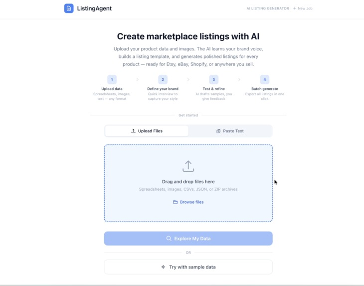ListingAgent: Gemini makes a bulk AI listing creator – screenshot 1