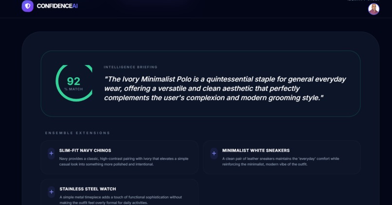 ConfidenceAI – Gemini 3 Visual Decision Engine – screenshot 1