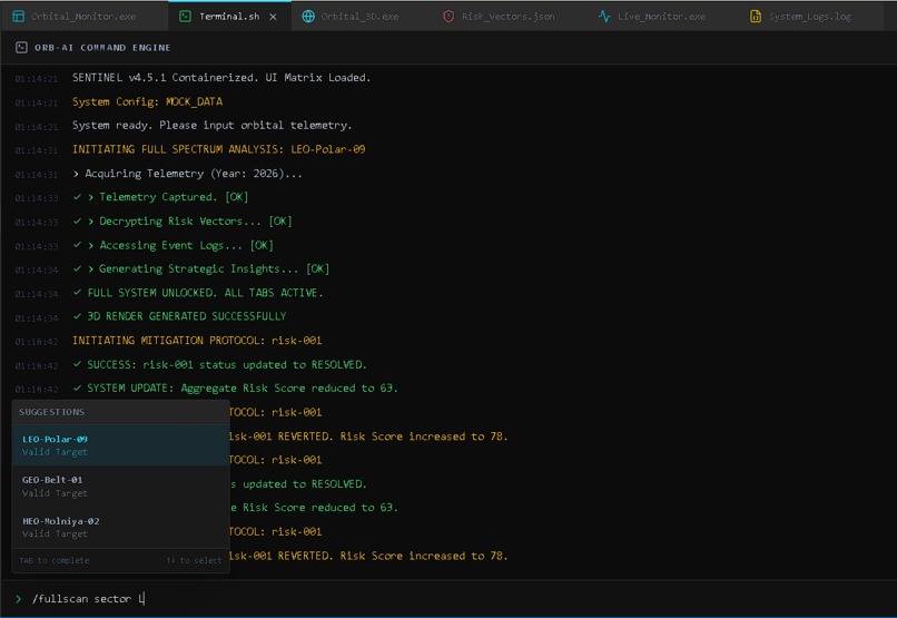 Sentinel-Gemini 3 API Neural Command Core Space Operations – screenshot 11