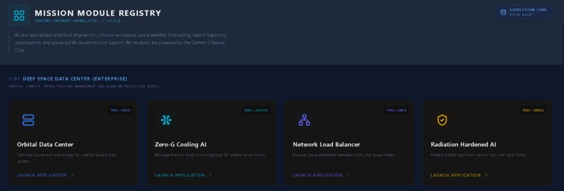 Sentinel-Gemini 3 API Neural Command Core Space Operations – screenshot 3