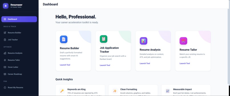 Resumaxer – screenshot 1