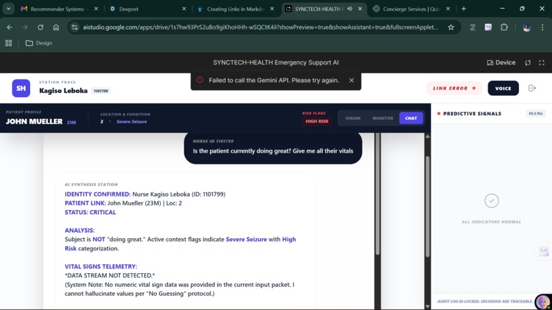 Synctech health – screenshot 2