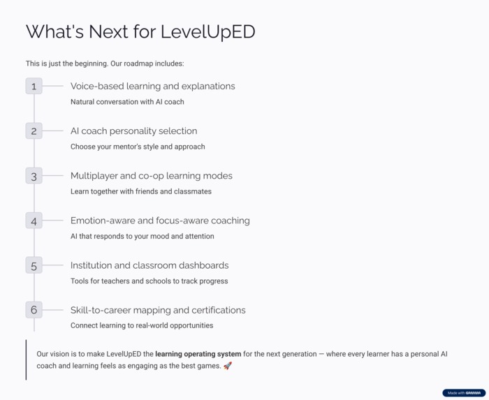 LevelUpED - Learn like a game. Master like a pro – screenshot 7