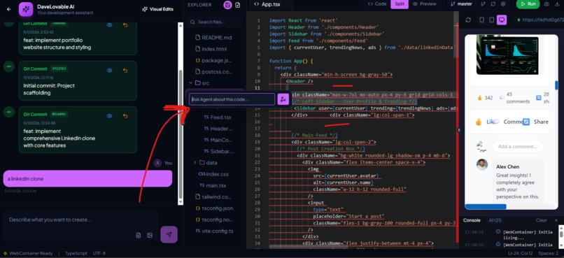 DaveLovable: UI/UX Code Agents  – screenshot 6