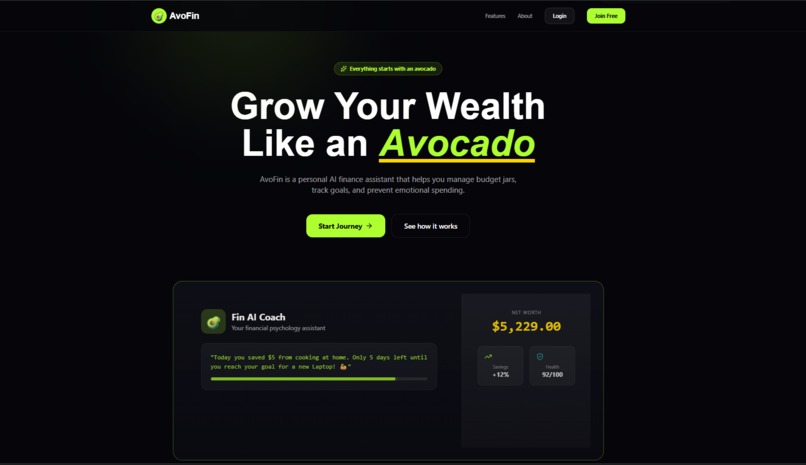 AvoFin – screenshot 1