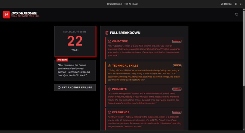 BrutalResume – screenshot 4