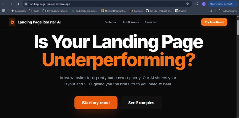 LandingPageRoasterAI – screenshot 1