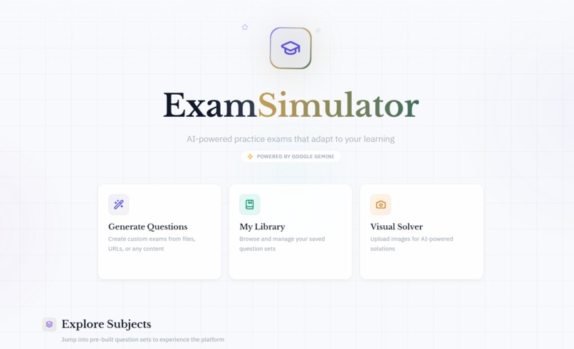 ExamSimulator - Adaptive Learning with Cognitive Diagnostics – screenshot 1