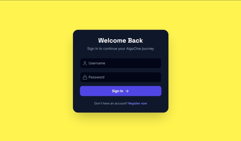 AlgoCine – screenshot 1