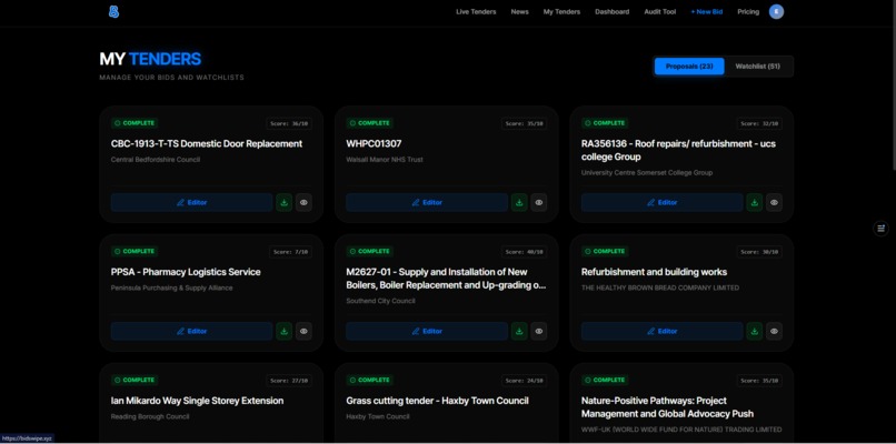 Bidswipe AI – screenshot 5