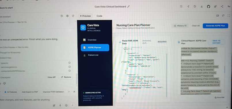 Care Vista: AIClinical Intelligence&Nursing Decision Support – screenshot 1