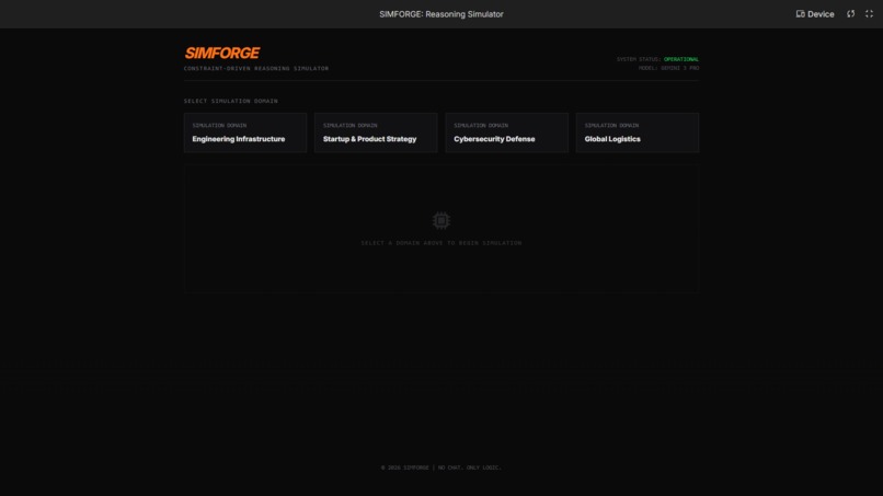 SIMFORGE – screenshot 1