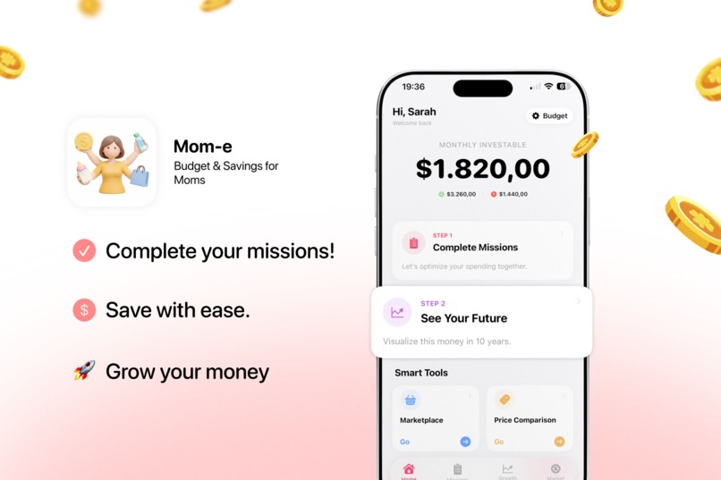 Mom-e: Budget & Savings for Moms – screenshot 1