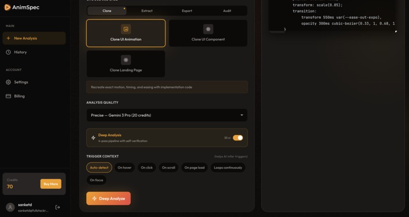 AnimSpec - Turn video insights into agent ready prompts – screenshot 4