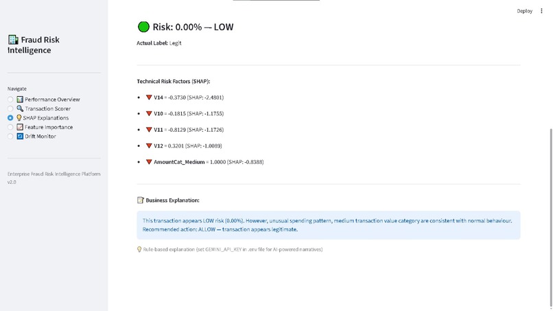 Fraud Transaction Detection System – screenshot 4
