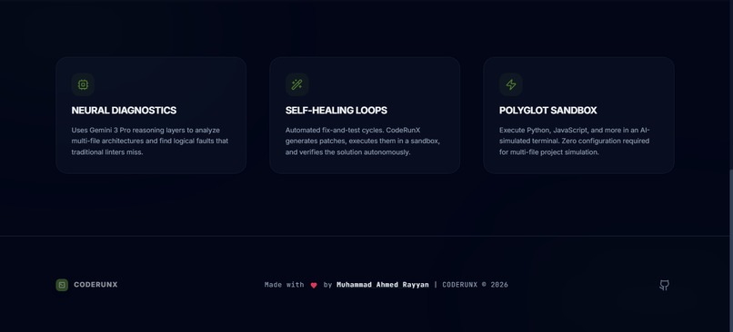 CODERUNX – screenshot 2