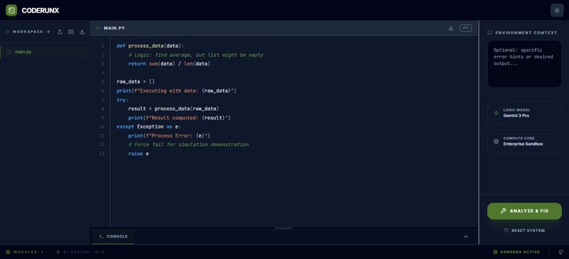 CODERUNX – screenshot 4