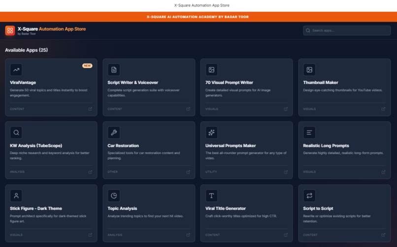 XSquare Automation App Store : Login password: x2apps – screenshot 4