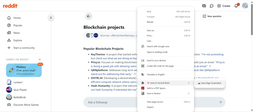 AI powered chrome extension to save notes and it pings u – screenshot 3