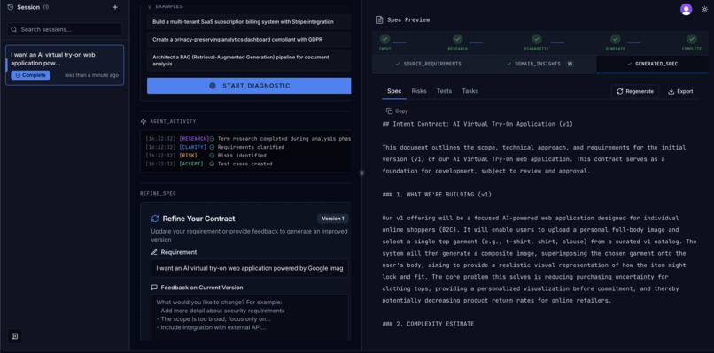 Intent0 - Intent to Development Logic Contract – screenshot 2