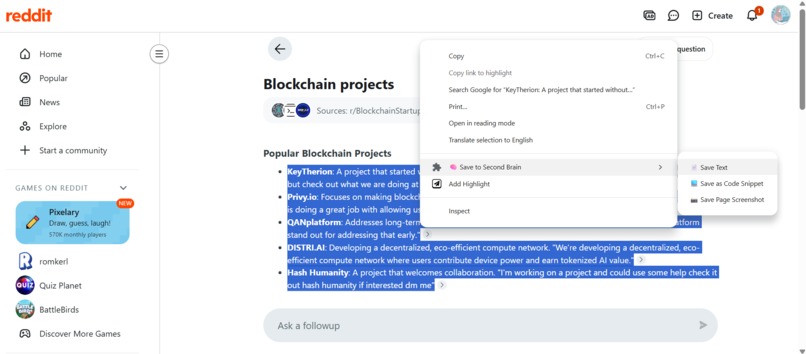 AI powered chrome extension to save notes and it pings u – screenshot 4