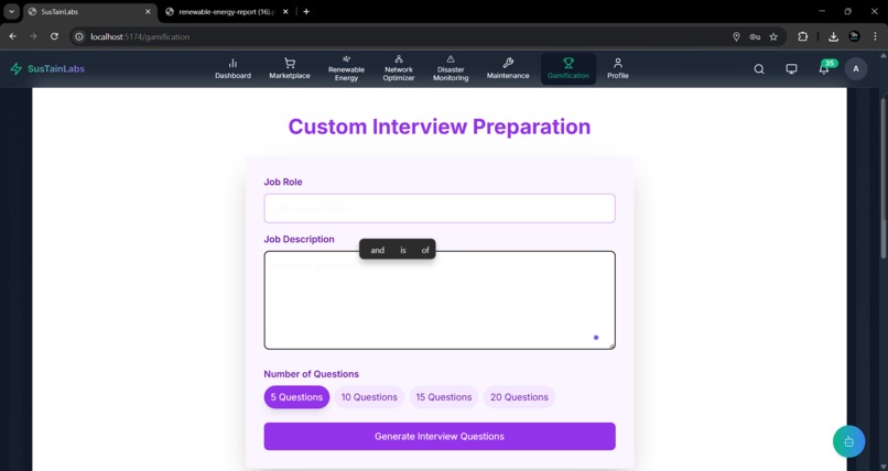 SustainLabs – screenshot 9