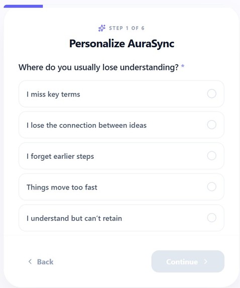 Aurasync – screenshot 1