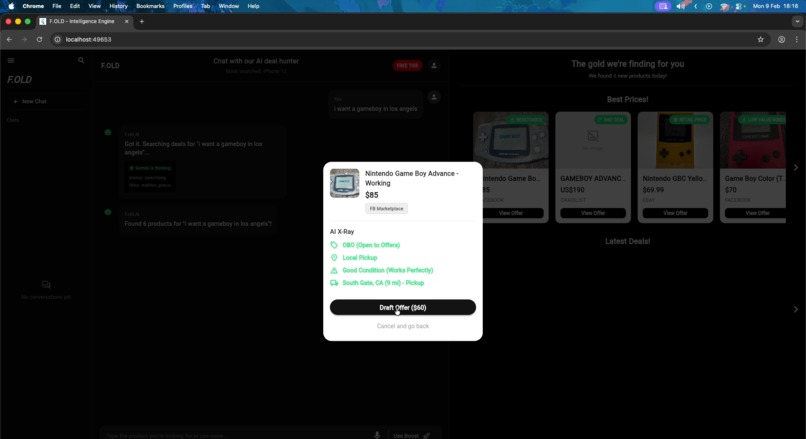 F.old: Precision Sourcing Powered by Gemini – screenshot 4