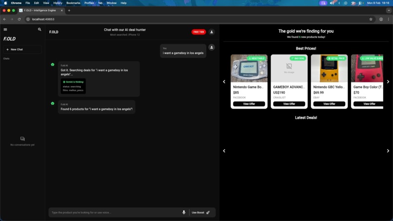 F.old: Precision Sourcing Powered by Gemini – screenshot 3