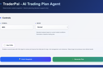 TraderPal - AI Trading Plan Agent